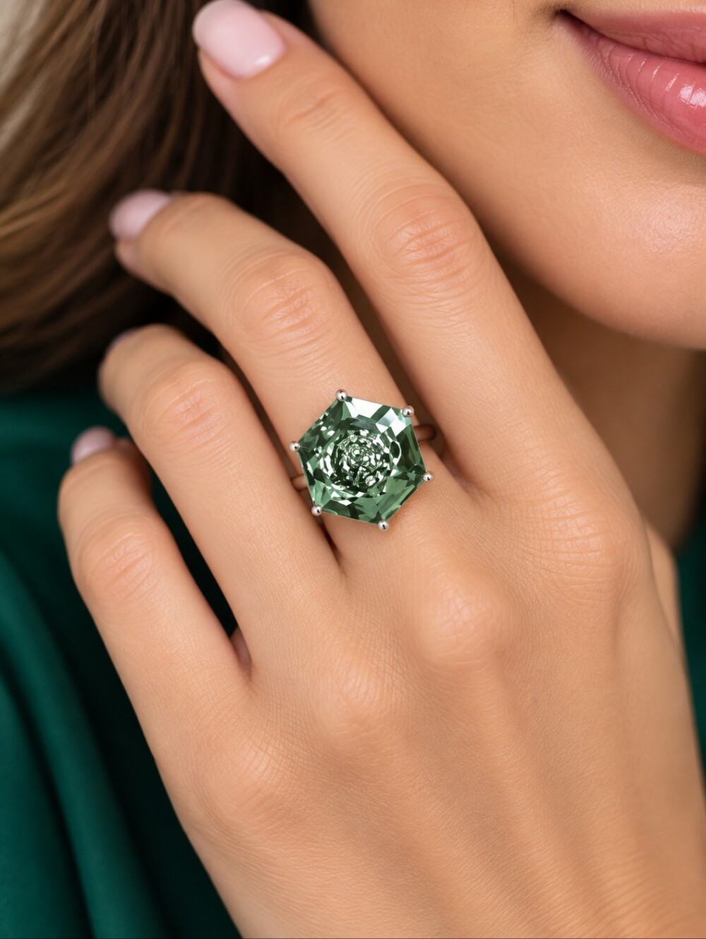 Erinite crystal ring - Picture 12 of 12